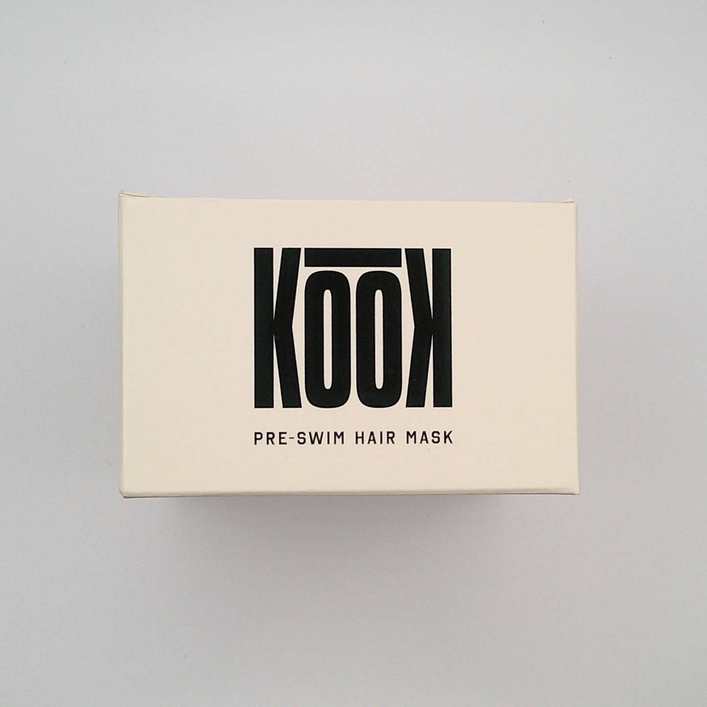 KOOK Pre-Swim Hair Mask Packaging -  Vegan, UV Absorbent, Water Resistant, Reef Friendly